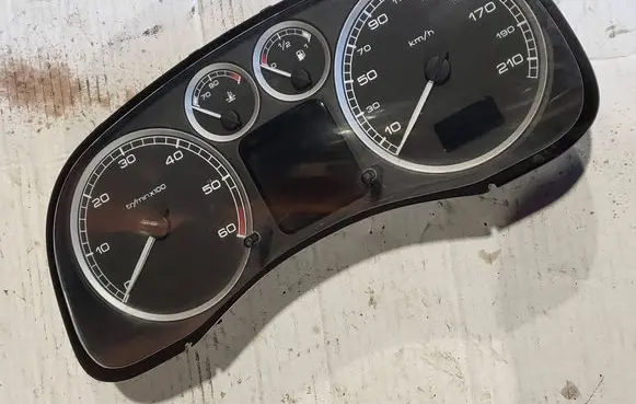 Peugeot 307 Speedometer (instrument cluster) 9651299680 216748814 NS55460699