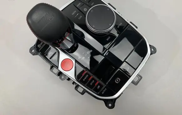 Gear lever shifter trim leather/knob