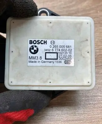 BMW 5 E60 E61 ESP acceleration yaw rate sensor 6774602 0265005681 MM3