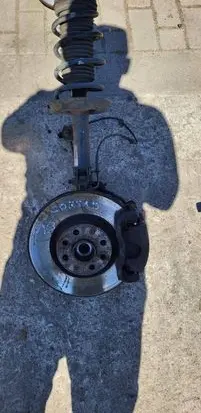 Opel Corsa D Front wheel hub spindle knuckle 131313