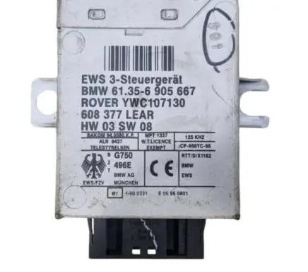 BMW 3 E46 Immobilizer control unit/module 61356905667 6905667