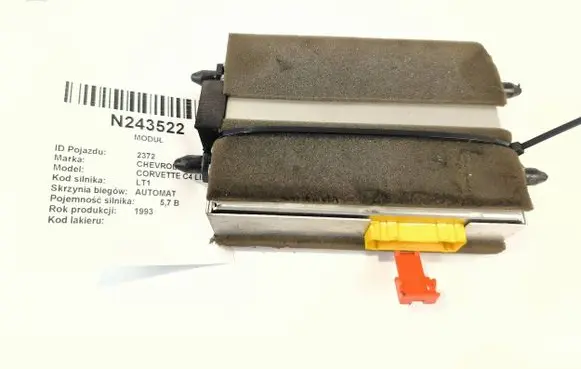 Chevrolet Corvette Airbag control unit/module 1228874 A11221 K210020521