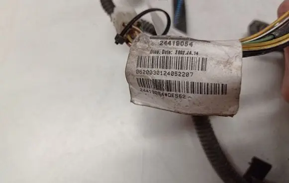 Opel Vectra C Parking sensor (PDC) wiring loom 24419054