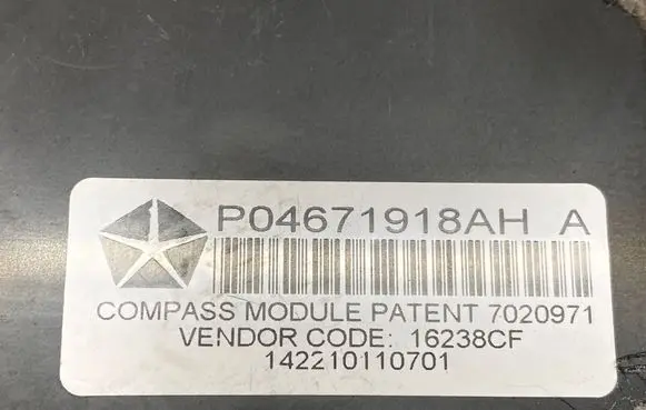Jeep Grand Cherokee Other control units/modules P04671918AH