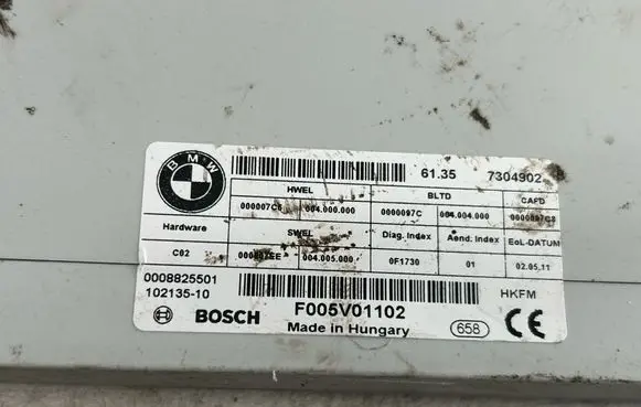 BMW 5 F10 F11 Tailgate/trunk control unit/module 7304902