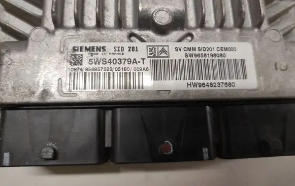 Peugeot 607 Engine control unit/module 5WS40379AT SW9658198080 HW9648237680
