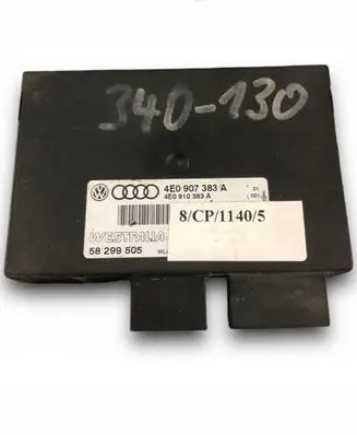 Audi A8 S8 D3 4E Tow bar trailer control unit/module 4E0907383A