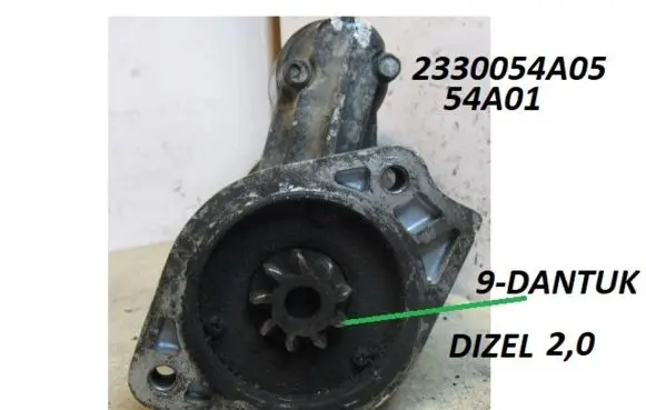 Nissan Sunny Starter motor 2330054A05 54A01