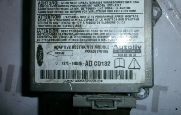 Ford Mondeo Mk III Airbag control unit/module 4S7T14B056AD CD132
