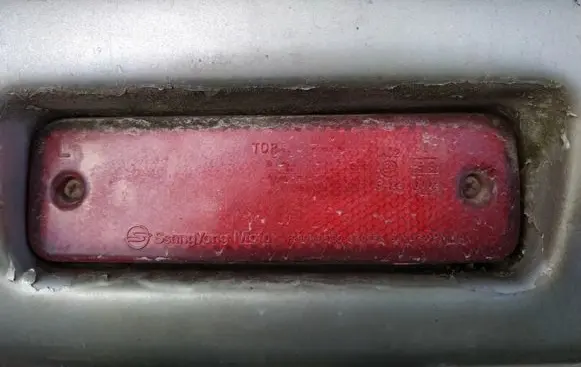 SsangYong Musso Rear tail light reflector