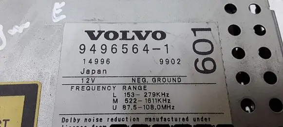 Volvo S80 Radio/CD/DVD/GPS head unit 94965641