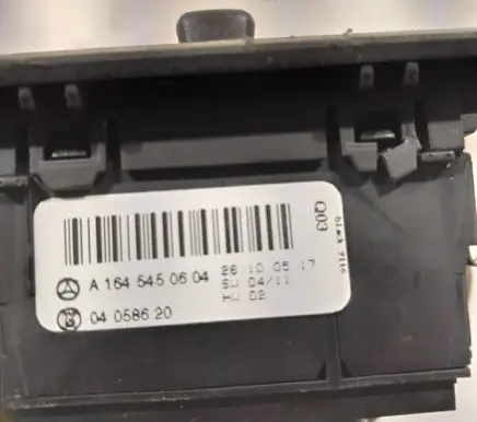 Mercedes-Benz ML W164 Light switch A1645450604