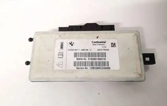 BMW 5 GT F07 Airbag control unit/module 6577928018601 6577-9280186-01