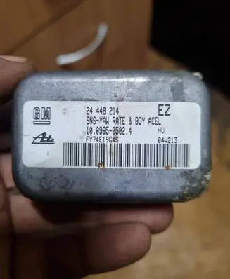 Opel Astra H ESP acceleration yaw rate sensor 24448214 10098505024 FY74E19G4S