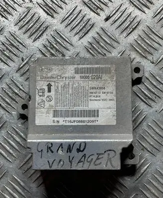 Chrysler Grand Voyager V Airbag control unit/module 68000020AI 5WK43858 T16JF08881209T