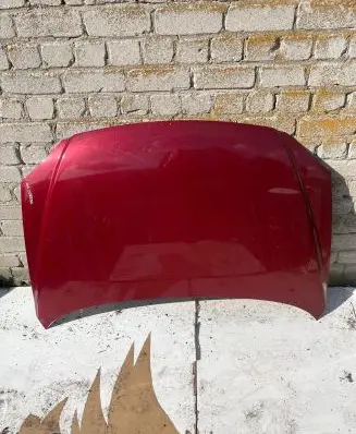 KIA Carens I Engine bonnet/hood Raudona Raudonas