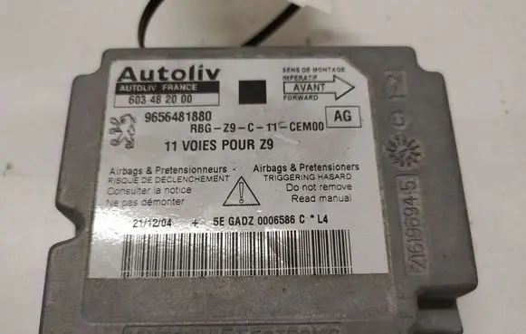 Peugeot 607 Airbag control unit/module 9656481880