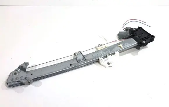 Rear door window regulator with motor