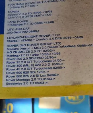 Honda Accord Fuel filter SM182 PH4908 W91426