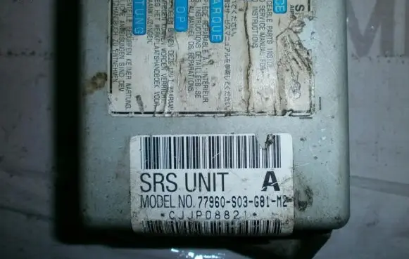 Honda Civic Airbag control unit/module 77960S03G81M2 93C46