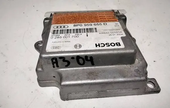 Audi A3 S3 8P Airbag control unit/module 8P0959655D 00370000N886 0285001700