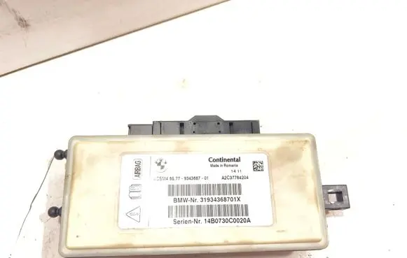 BMW 5 F10 F11 Airbag control unit/module 9343687