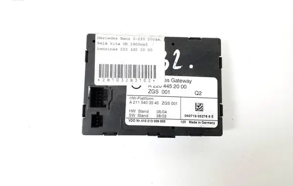 Mercedes-Benz S W220 Gateway control module A2115403545