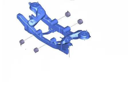 Ford Kuga II Rear air suspension bag/shock absorber 5168621