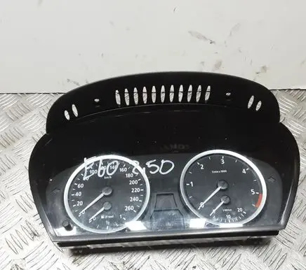 BMW 5 E60 E61 Speedometer (instrument cluster) 6934312 62116958600