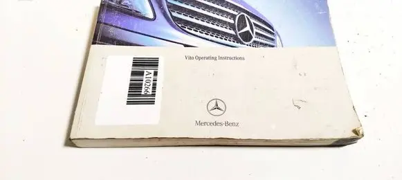 Mercedes-Benz Vito Viano W639 Owners service history hand book 