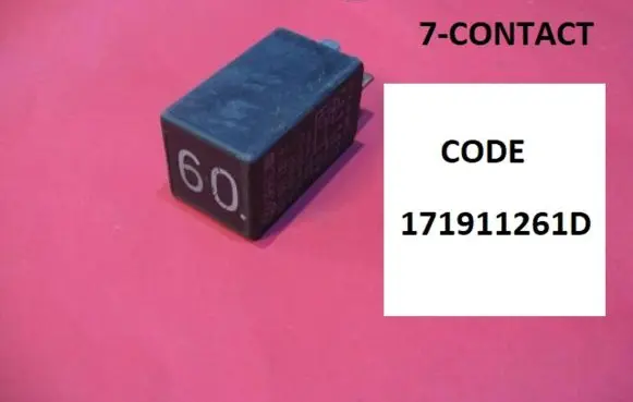 Seat Toledo I (1L) Glow plug pre-heat relay 171911261D