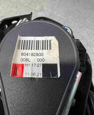 Audi A3 S3 8L Front seatbelt buckle 604182900