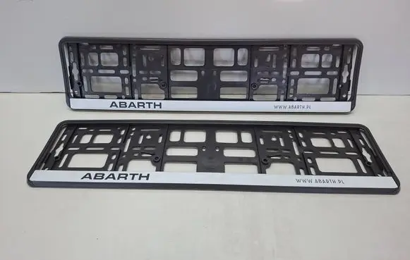 Fiat 500 Abarth Number plate surrounds holder frame
