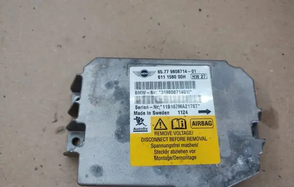 Mini One - Cooper Coupe R56 Airbag control unit/module 9808714