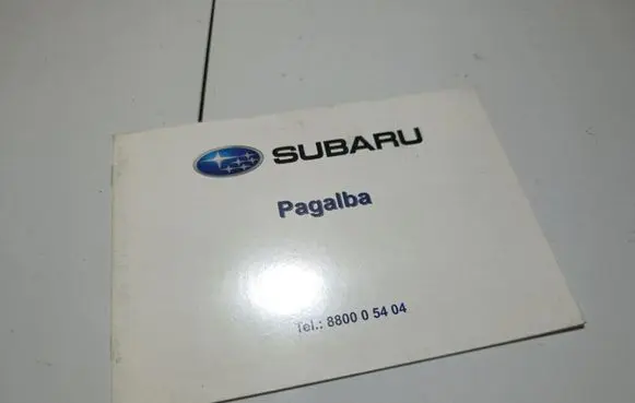 Subaru Forester SH Owners service history hand book 