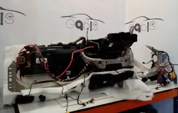 Interior heater climate box assembly