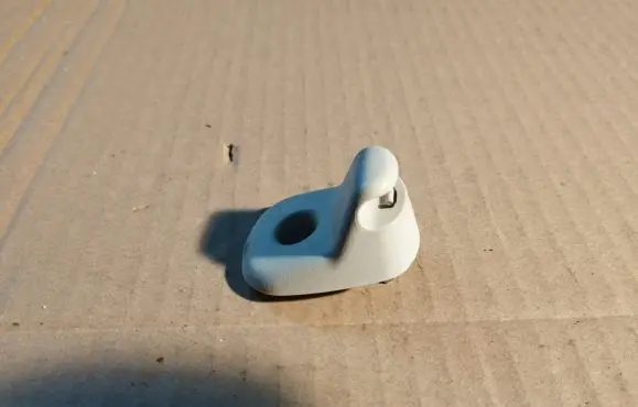 Sun visor clip/hook/bracket