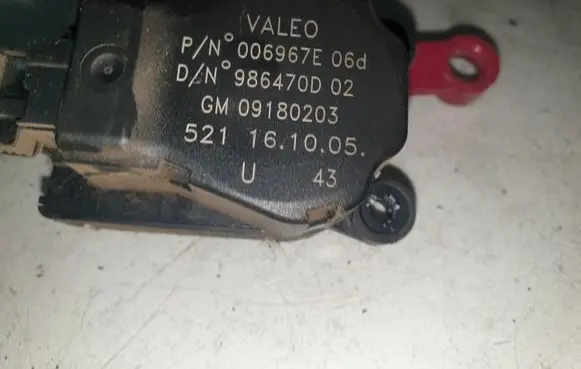 A/C air flow flap actuator/motor