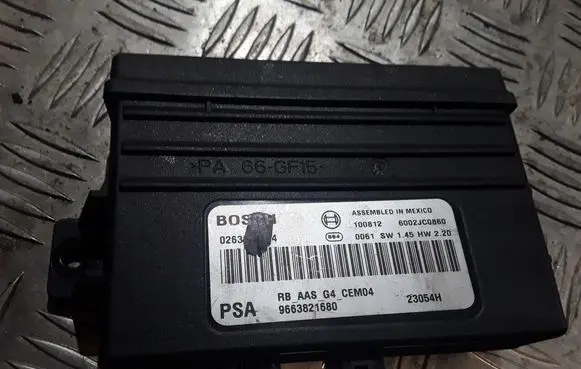 Citroen Berlingo Parking PDC control unit/module 9663821680 6002JC0860