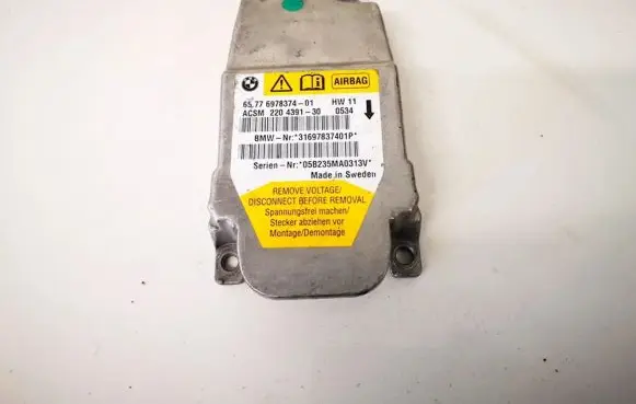 BMW 5 E60 E61 Airbag control unit/module 6577697837401 2204391-30