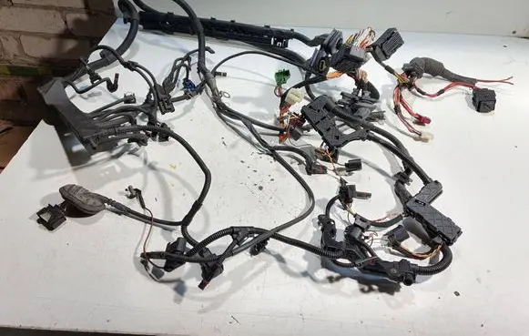 BMW 3 E90 E91 Engine installation wiring loom 7570533 750047017B E2046W1