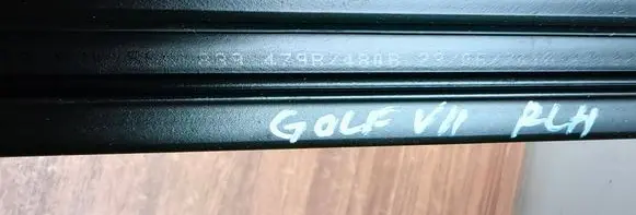 Volkswagen Golf VII Rear door glass trim molding 5G6839479B