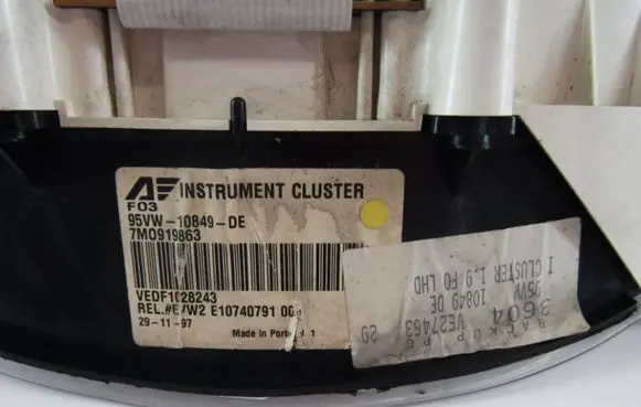 Ford Galaxy Speedometer (instrument cluster) 7MO919863