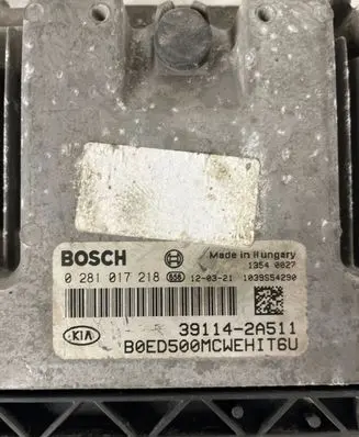 KIA Ceed Engine control unit/module 391142A511 1039S54290 0281017218