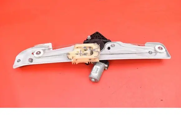 Rear door window regulator with motor