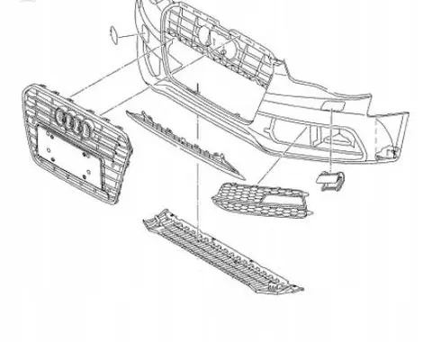 Audi A3 S3 8V Front bumper D9JTEILE