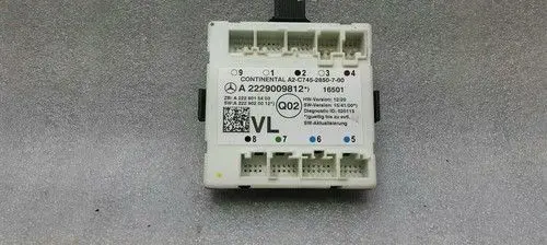 Mercedes-Benz C W205 Door central lock control unit/module A2229009812