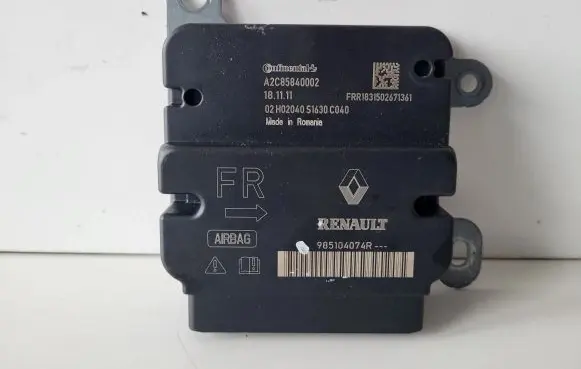 Renault Zoe Airbag control unit/module 985104074R