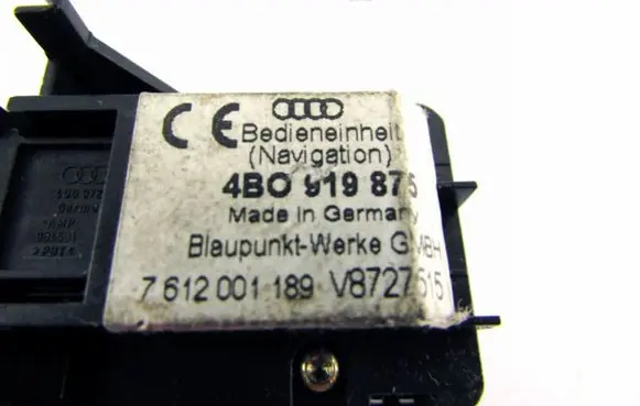 Audi A4 S4 B6 8E 8H Multifunctional control switch/knob 4B0919875