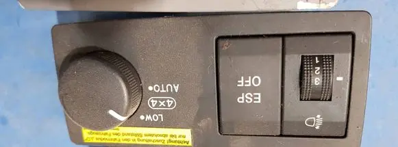 KIA Sorento Differential lock switch 